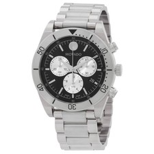 Movado Sport Chronograph Quartz Black Dial Men's Watch 607993