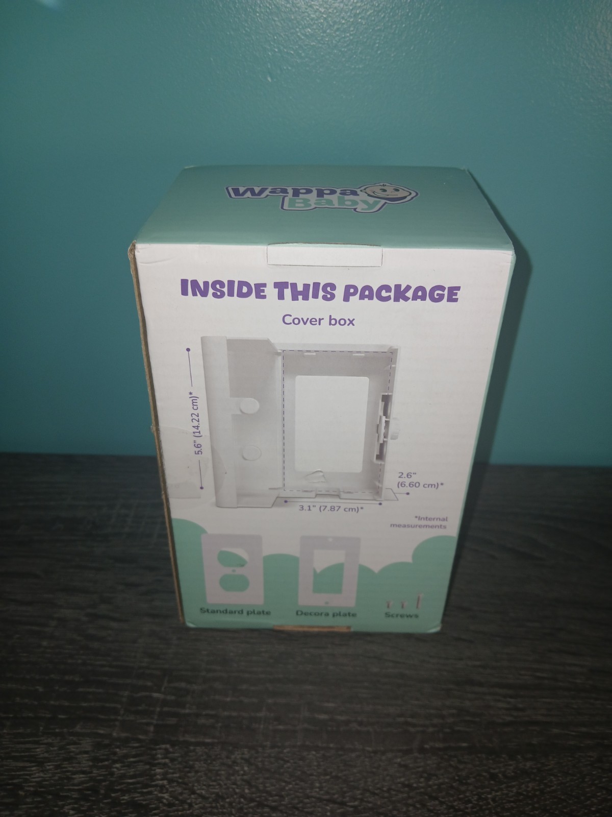 Wappa Baby Double Lock Safety Outlet Cover With Two Switch Plate Covers