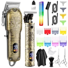 Hair Clippers Set for Men with Beard Trimmer,Professional Cordless Hair Trimm...