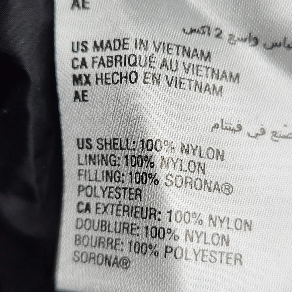 Chaleco Charter Club Mujer 2X Negro Puffer Sorona Cremallera Foto 4 de 4