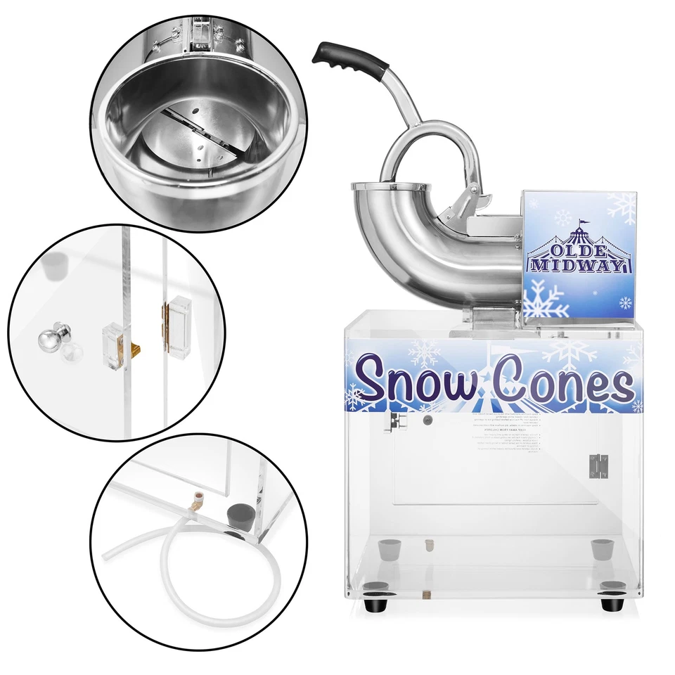 Commercial Snow Cone Machine, Countertop Ice Shaver Slush Maker - Image 3 of 4