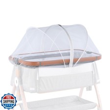 SeedFuture Bassinet Mosquito Net Cover with 2-Way Zipper for Baby Bassinet Be