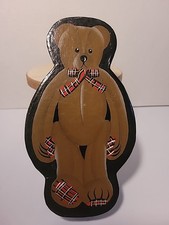 FAO SCHWARZ 5th AVE Jointed Bear In Painted Box One Arm Needs Reattached