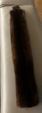 Real Dark Whiskey Mink Fur Headband