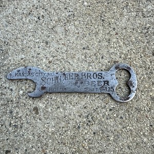 Antique Pre-Prohibition Schiller Bros Beer Bottle Opener Kansas City Chicago