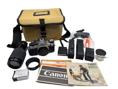Canon AE-1 Program + Auto Promura 80-200mm + Zubehörpaket | Getestet   