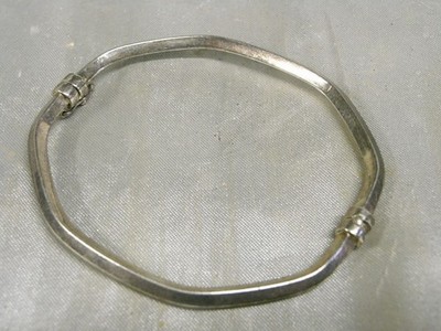   HARTES ARMBAND MASSIV SILBER PUNZEN 925 JEWEL SCHMUCK