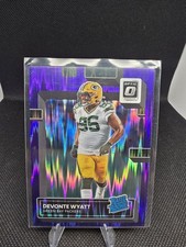 2022 Donruss Optic DEVONTE WYATT Purple Shock Rated Rookie #255 Packers