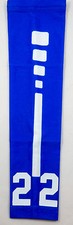 PICK YOUR NUMBER Youth Teen Adult Sports Arm Sleeve ELITE ROYAL BLUE WHITE