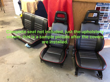 1986-1995 Suzuki Samurai Upholstery Covers Kit F And R Blackgrey And Red Trim