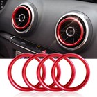 Car Air Center Console Outlet Trim Inner Ring Cover Accessories For Audi A3 8V