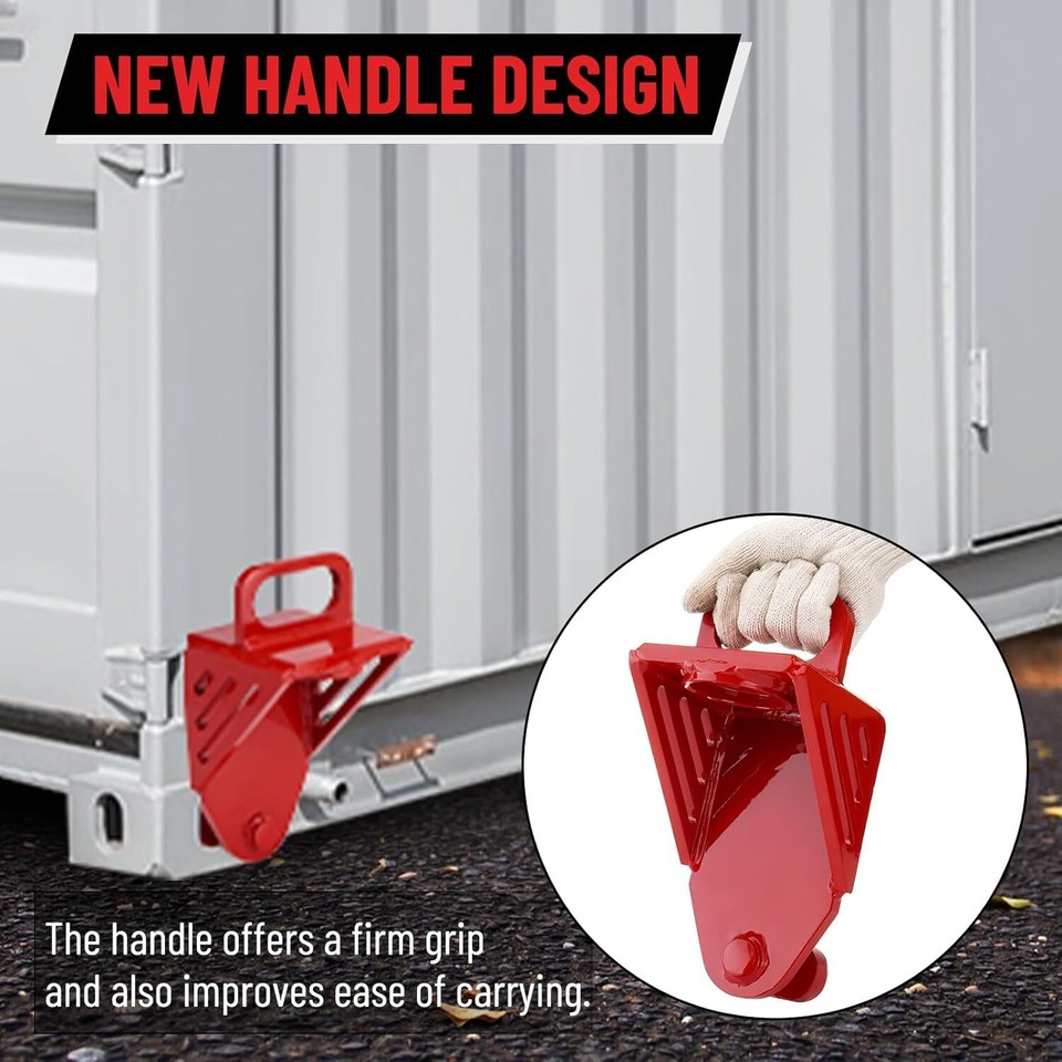 2Pack Heavy Duty Shipping Container Jack Lug, Jack Leveling Attachment ...