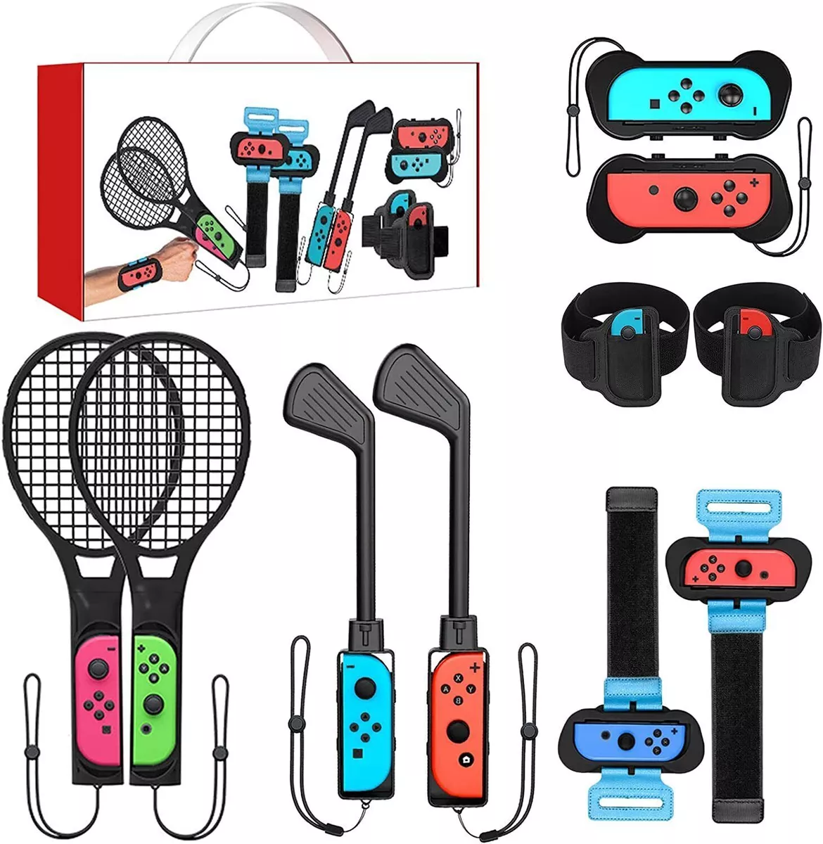 10 in 1 Switch Sports Accessories Bundle for Nintendo Switch Sports Games  Kit | eBay