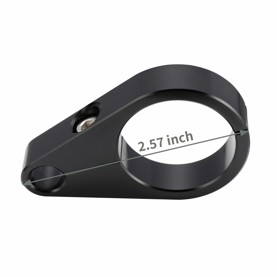 Abrazaderas de cable de acelerador de manillar o marco de 1,25" 2 piezas para Harley Yamaha Honda Foto 2 de 4