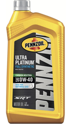 Pennzoil Ultra Platinum Full Synthetic 0W-40 Motor Oil (Pack Of 6