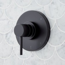 Lexia Pressure Balance Shower System Valve Trim Only - Matte Black