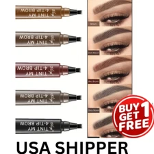 Microblading Eyebrow Pen, Waterproof Marker, 3D Fork Makeup- Buy one get FREE