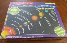 New Scholastic Planets Solar System Learning Floor Puzzle 48 Jumbo Pieces