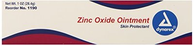 2 Pack Dynarex Zinc Oxide Ointment Skin Protectant No.1190 1 Oz Each