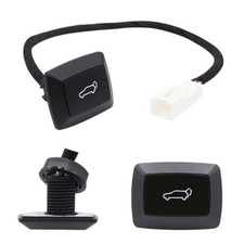 1X Accesorio de botón interruptor ABS maletero puerta trasera eléctrica puerta trasera coche negro