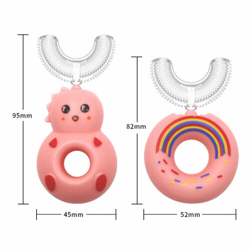 Cepillo de dientes de silicona suave en forma de U bebé limpieza oral niños cepillo de dientes / v - Imagen 2 de 24
