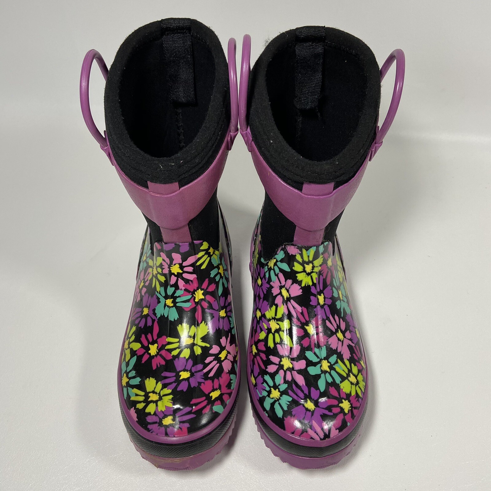 Floral Neoprene Rain/Snow Boots Girls 