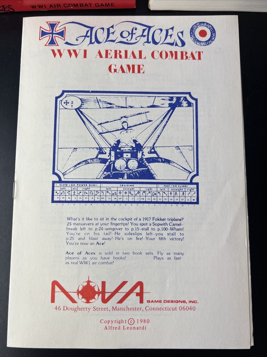 Ace Of Aces WWI Air Combat Game Handy Rotary Series 1980 | eBay