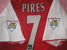 MAGLIA ARSENAL NIKE 2002 2003 - PIRES 7 - MATCH WORN PREMIER LEAGUE INTER MILAN