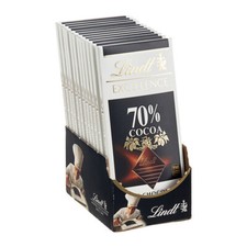 Lindt Excellence 70 Cocoa Dark Chocolate Bar 3.5 oz. - 12/Pack