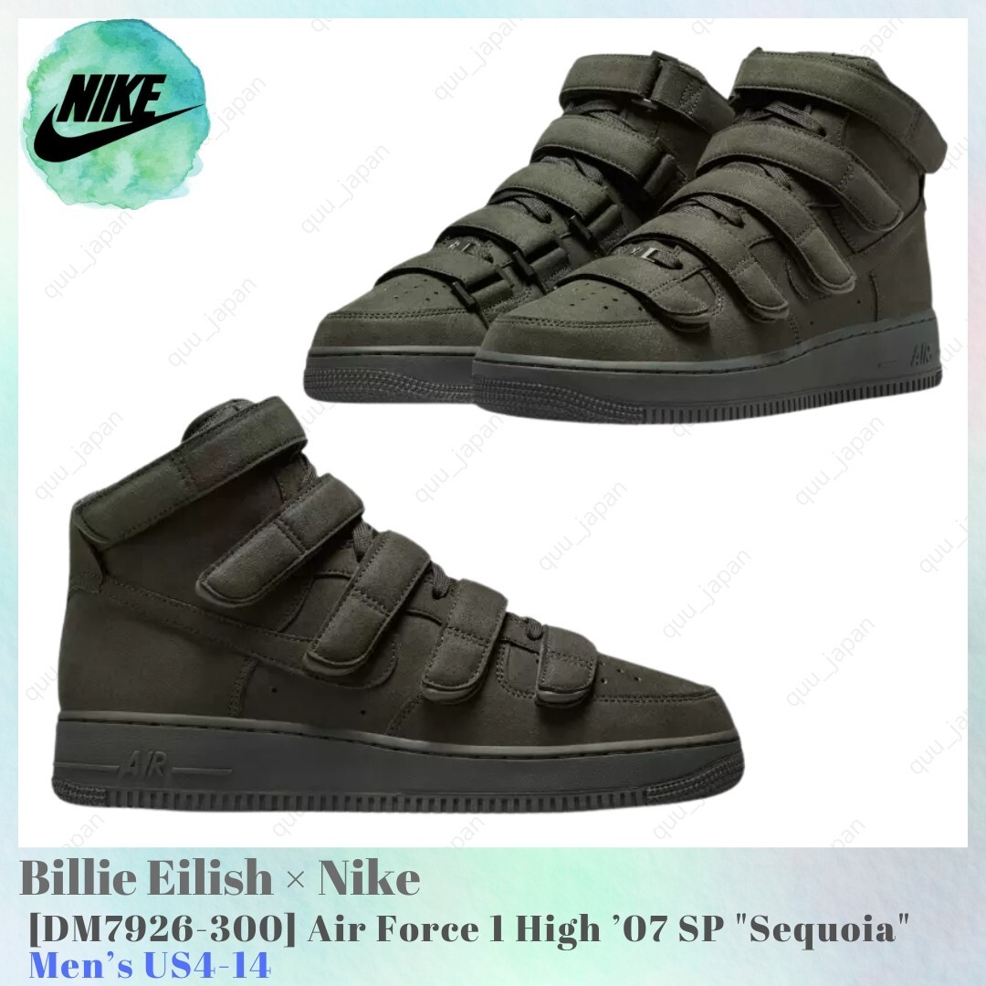 Size 10 - Nike Billie Eilish x Air Force 1 '07 SP High