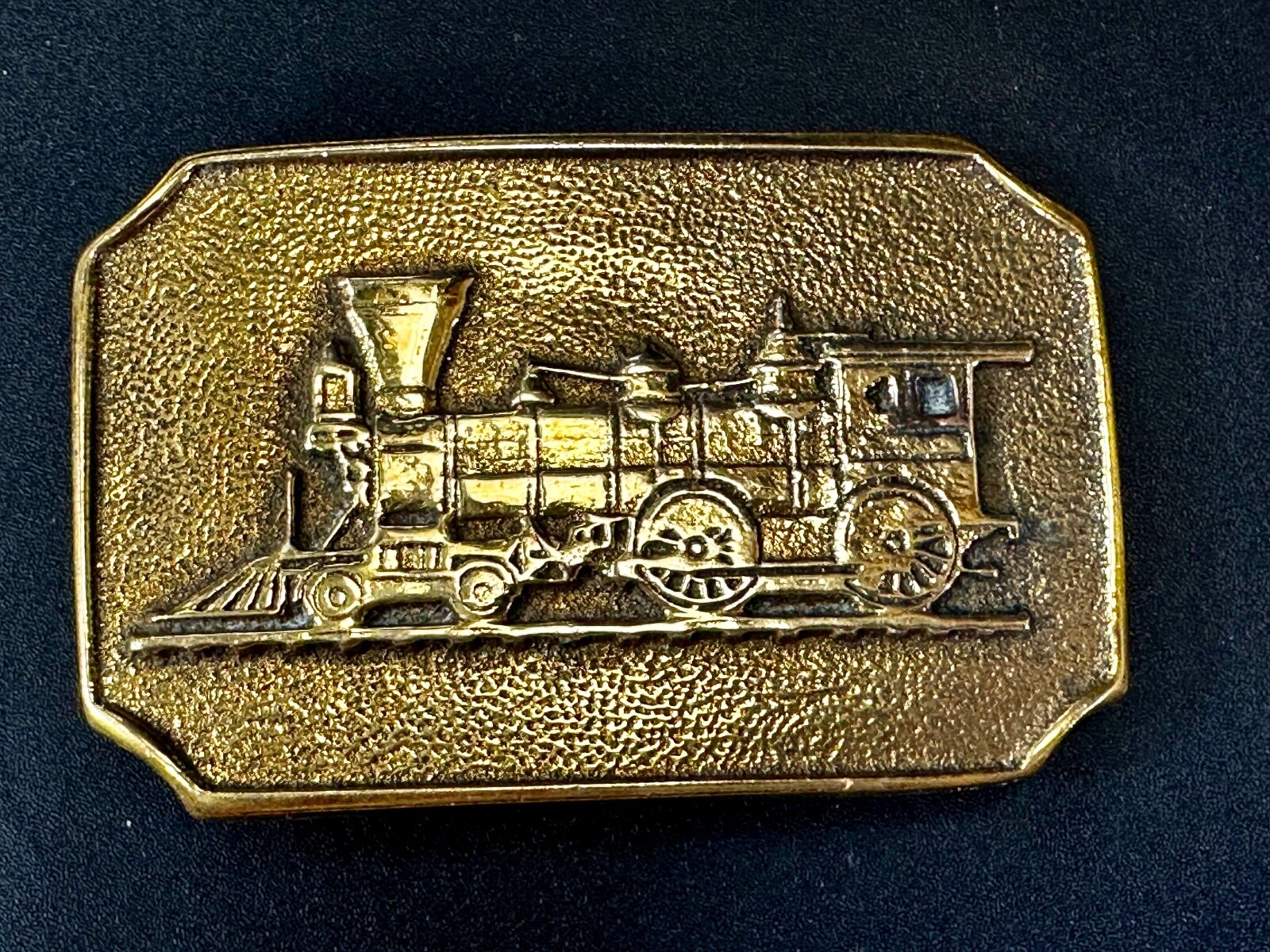 Locomotive Steam Engine Train Solid Brass Vintage… - image 12