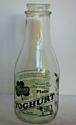 CLOVER MEADOWS Glass Milk BOttle 100% Grass Fed 32 oz.