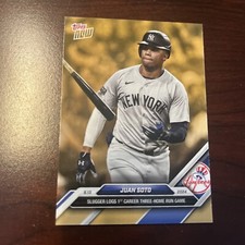 JUAN SOTO 2024 TOPPS NOW Road To Opening Day GOLD BONUS CARD #ODB-29 3 HR GAME!