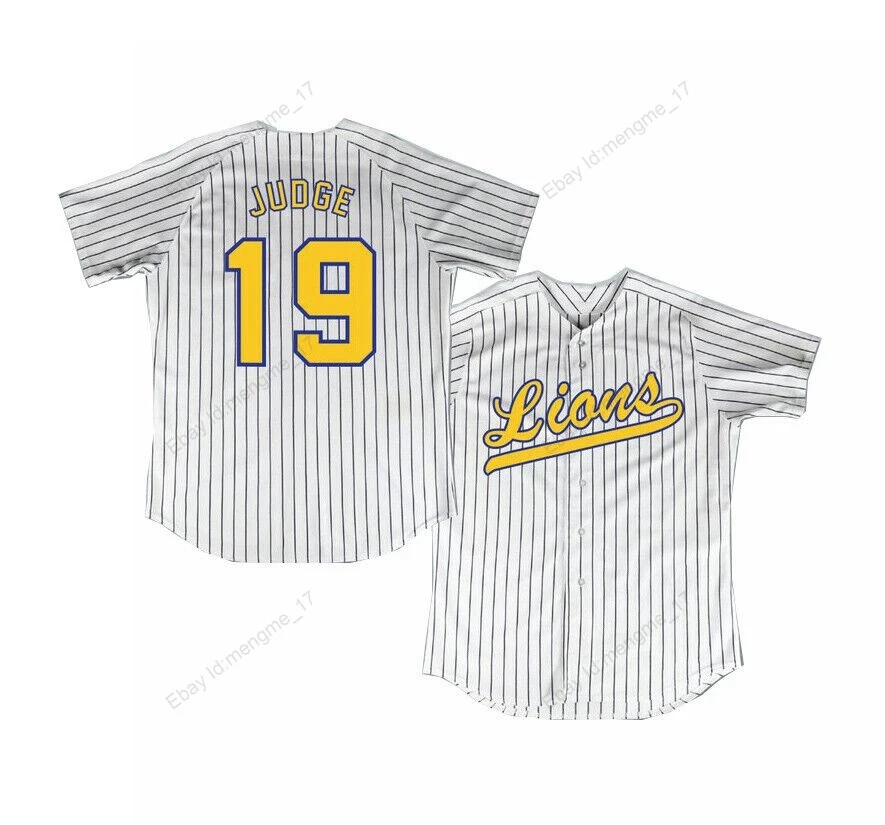 Throwback Aaron Judge #19 High School Baseball Jersey Sewn Custom