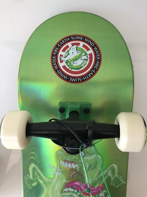 ELEMENT GHOSTBUSTERS SLIMER HOLOGRAM skateboard deck Box SLIMER