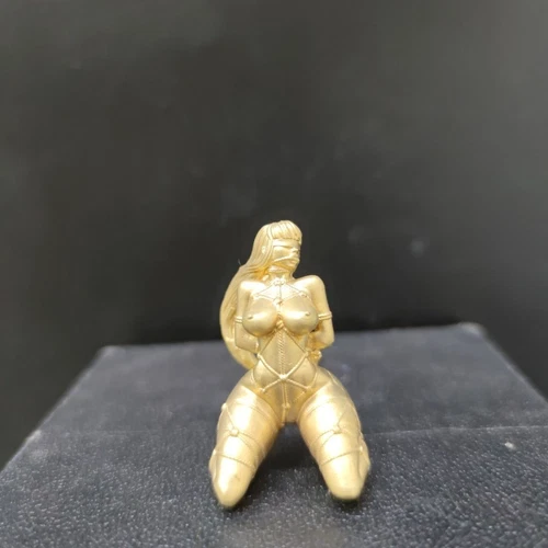 China brass hand casting Bondage girl statue home decoration ornament figure - Picture 3 of 9