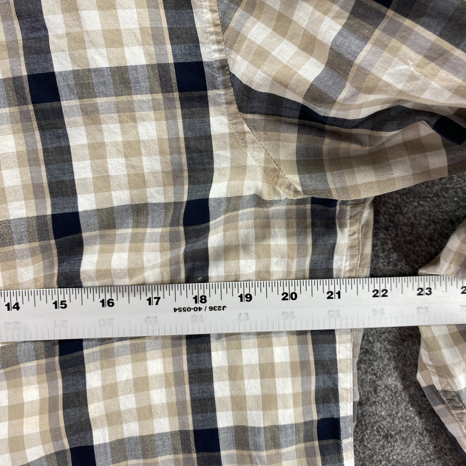 Michael Kors Shirt Men M  Black Plaid Button Up Collared Long Sleeve thumbnail 6