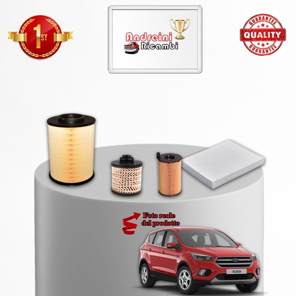 Set Service 4 Filter Ford Kuga II 1.5 Tdci 88KW 120CV Von 2016->-image