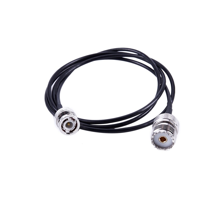 UHF VHF Radio coaxial antenna cable BNC male to UHF SO239 RG58u