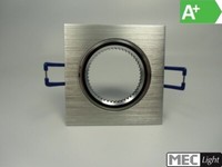 Einbaurahmen MR16/GU10 -Eckig / Schwenkbar- 68Mm Da - Matt-Chrome