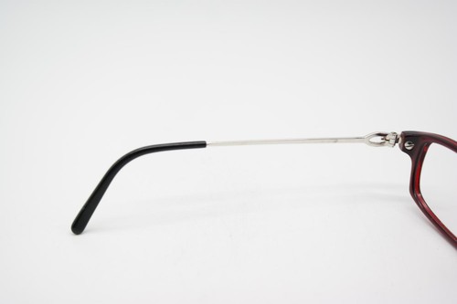 Vintage Brille Cartier Paris Weinrot Silber Eckig Brillengestell eyeglasses - Picture 5 of 6