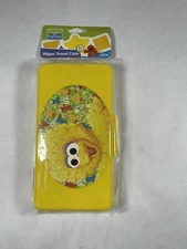 Sesame Street Beginnings BIG BIRD Yellow  Plastic Wipes Travel Case NEW
