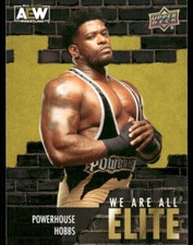 2023 Upper Deck AEW We Are All Elite #AE-12 Powerhouse Hobbs wrestling card