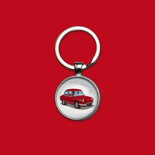 Porte-clés Panhard PL17 rouge porte-clefs