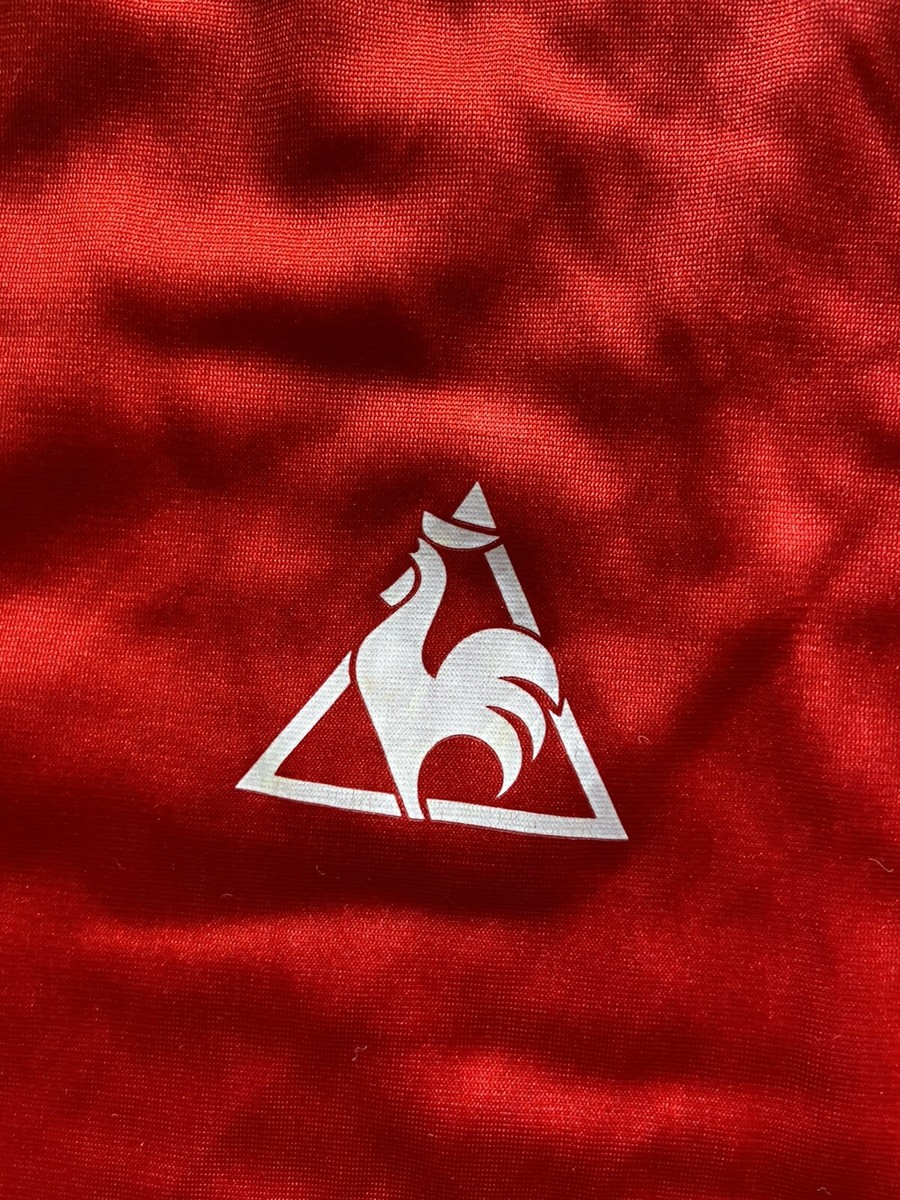 Maillot Vintage Le Coq Sportif N°19 - Rouge Made In France, Taille 2x3