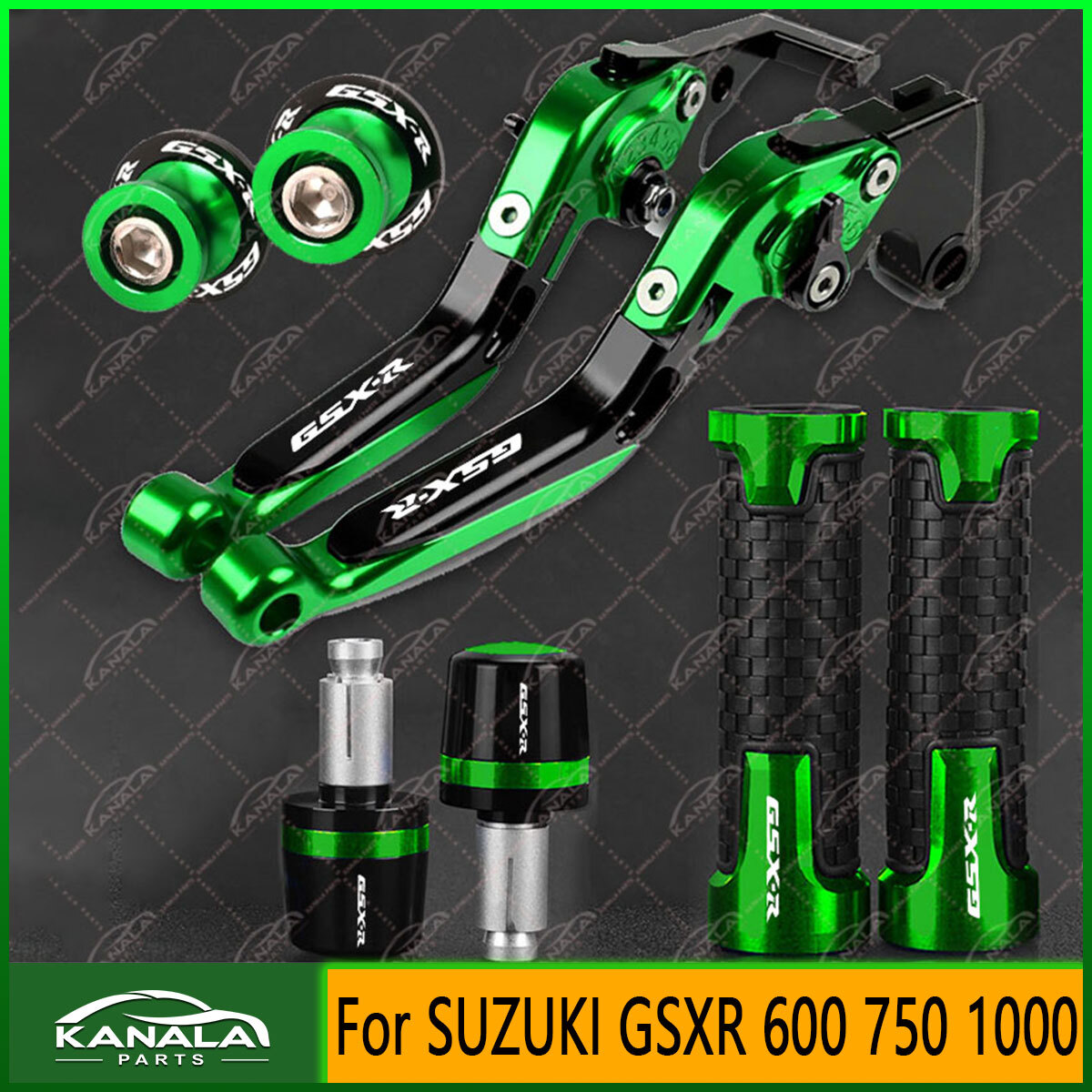For SUZUKI GSXR 600 750 1000 CNC Brake Clutch Levers Set Swingarm Slider Spools
