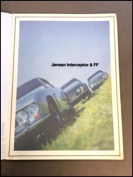 1968 1969 Jensen Interceptor and FF Vintage Car Sales Brochure Catalog Foto 2 de 4