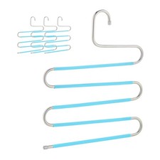 Mehrfach Hosenbügel 4er Set Hosenaufhänger Hosenhalter Multibügel Raumsparbügel