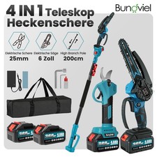 21V Akku Kettensäge 4IN1 Teleskop Astsäge Hochentaster Akku Astschere Für Makita