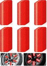 60Pcs Red Reflective Warning Stickers for Clothing, Car, Helmet and Mailbox